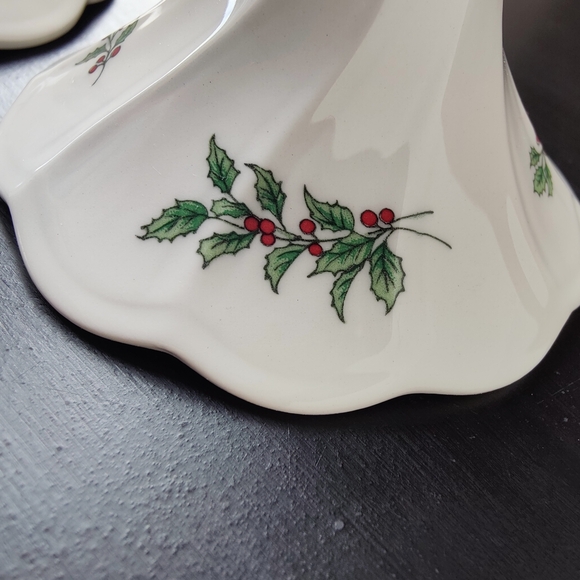 Vintage (80s) | Christmas 🌲🎁 | pair of Nikko 🇯🇵 candle stick holders 🕯️ - Picture 3 of 15